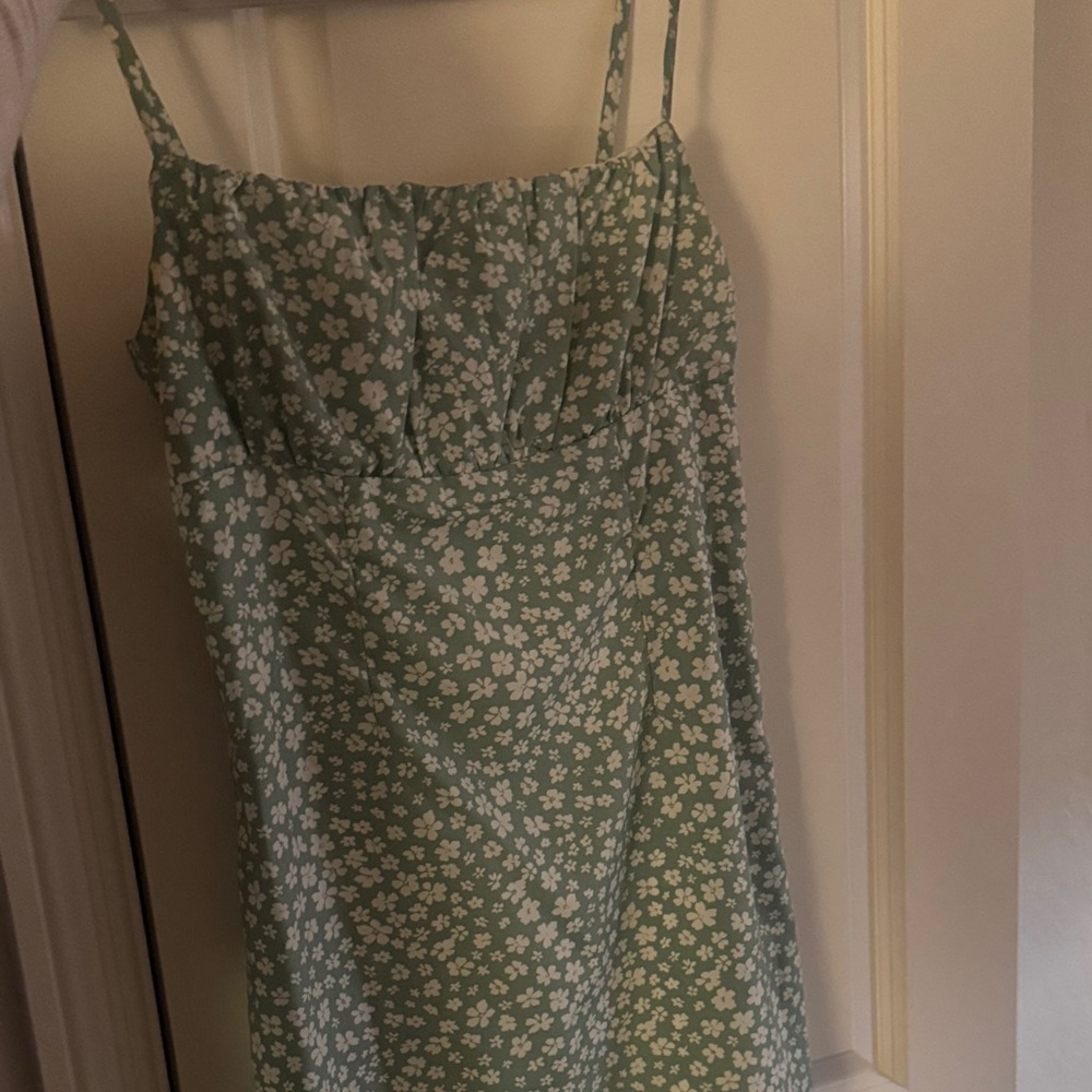 Princess Polly Green Floral Mini Dress